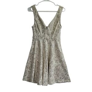 Bailey Blue Gold Cocktail Dress. Size M